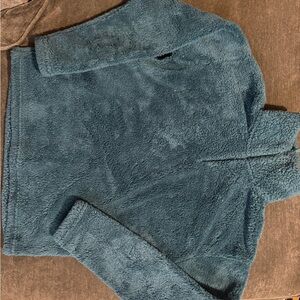 Eddie Bauer Teal Sherpa Fleece Jacket